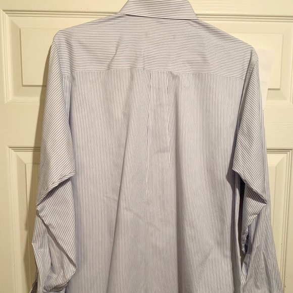Men’s Dress Shirt; Blue and White; size 16 34/35 - Picture 3 of 4